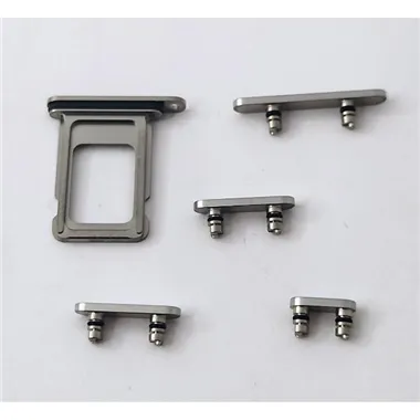 Soporte sim y botones grises para iPhone 16 Pro A3293 A3083 A3292 A3294 16 Pro Max  A3296 A3084 A3295 A3297