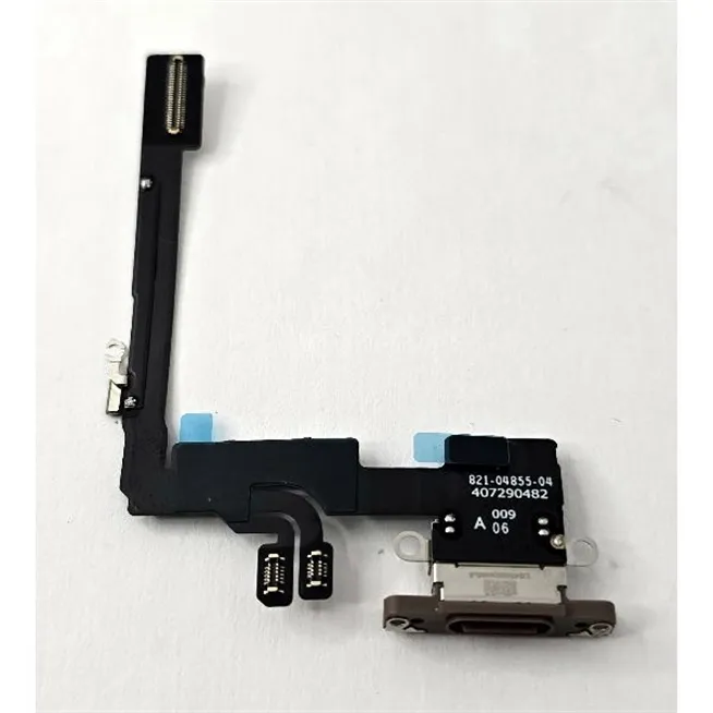 Flex puerto de carga dorado para iPhone 16 Pro A3293 A3083 A3292 A3294 calidad premium