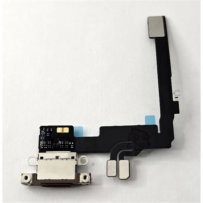 Flex puerto de carga dorado para iPhone 16 Pro A3293 A3083 A3292 A3294 calidad premium