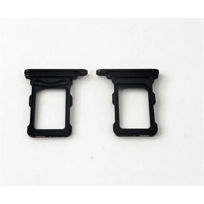 Bandeja sim negra Dual sim para iPhone 16 Pro A3293 A3083 A3292 A3294 iPhone 16 Pro Max A3296 A3084 A3295 A3297 