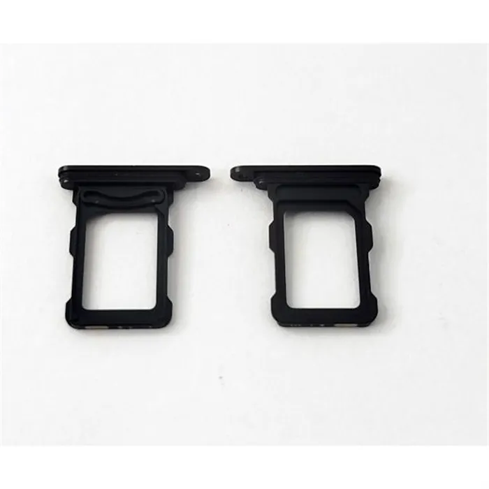 Bandeja sim negra Dual sim para iPhone 16 Pro A3293 A3083 A3292 A3294 iPhone 16 Pro Max A3296 A3084 A3295 A3297 