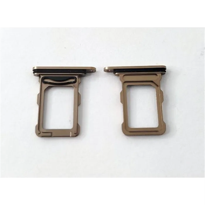 Soporte sim dorada Dual sim para iPhone 16 Pro A3293 A3083 A3292 A3294 iPhone 16 Pro Max A3296 A3084 A3295 A3297