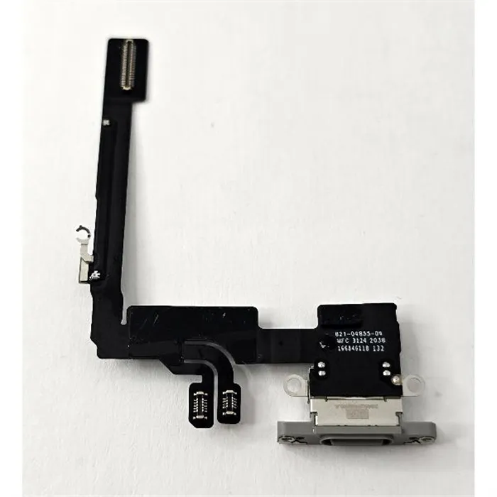 Flex puerto de carga marron para iPhone 16 Pro A3293 A3083 A3292 A3294 calidad premium