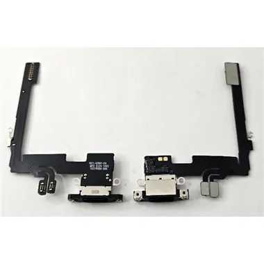 Flex puerto de carga negro para iPhone 16 Pro A3293 A3083 A3292 A3294 compatible