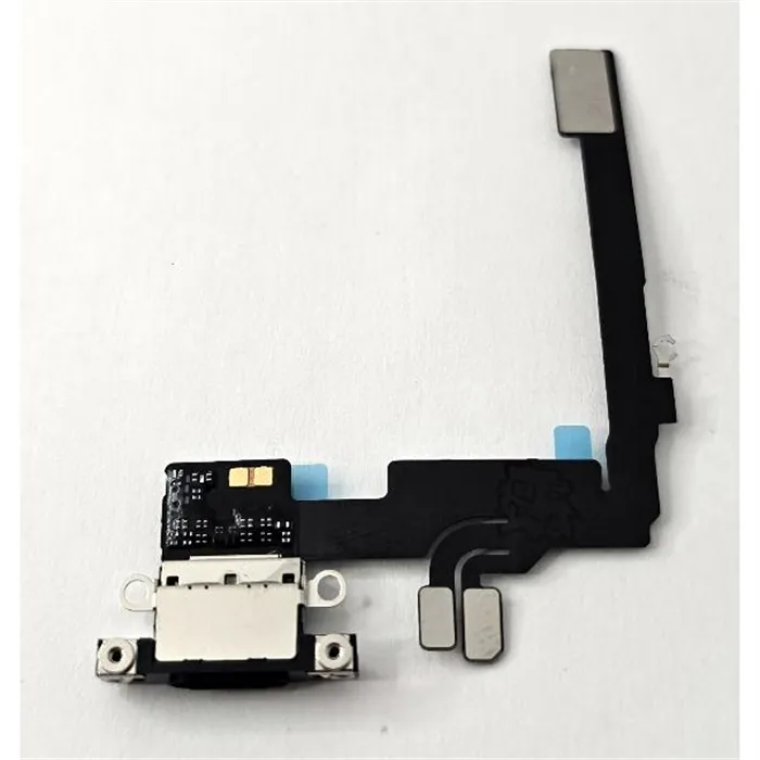 Flex puerto de carga negro para iPhone 16 Pro A3293 A3083 A3292 A3294 calidad premium