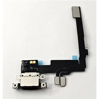 Flex puerto de carga negro para iPhone 16 Pro A3293 A3083 A3292 A3294 calidad premium