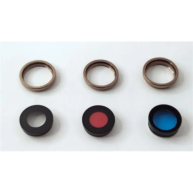 Set 3 cristales de camara marco dorado para iPhone 16 Pro A3293 A3083 A3292 A3294 Pro Max A3296 A3084 A3295 A3297