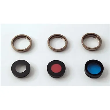 Set 3 cristales de camara marco dorado para iPhone 16 Pro A3293 A3083 A3292 A3294 Pro Max A3296 A3084 A3295 A3297
