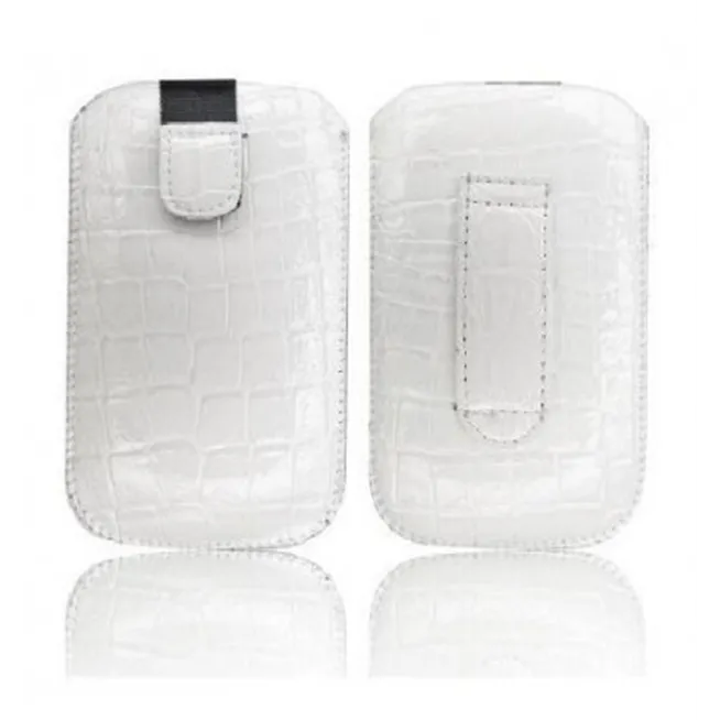 IPF008 Funda Croco Blanco  iPhone 3GS 4G 4S Samsung I900 Omn