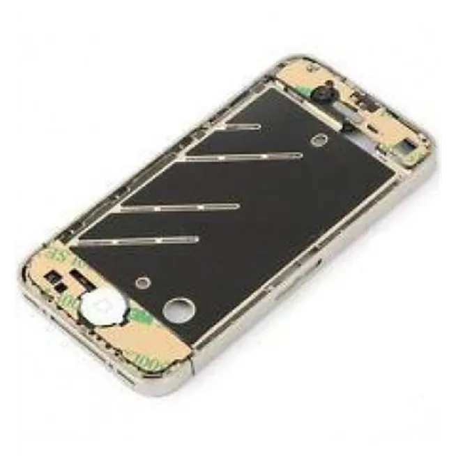 iPhone 4 Carcasa Metalica central completa blanca premium