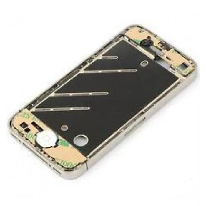 iPhone 4 Carcasa Metalica central completa blanca premium