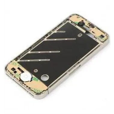 iPhone 4 Carcasa Metalica central completa blanca premium