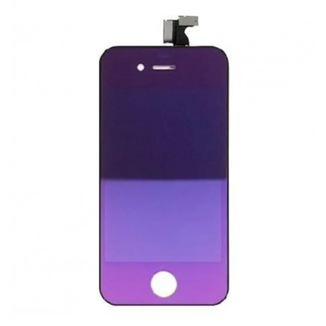 iPhone 4 lcd completo efecto espejo lila