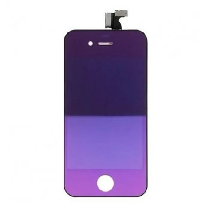 iPhone 4 lcd completo efecto espejo lila