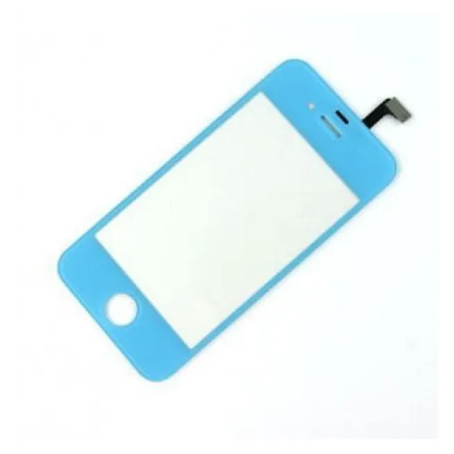 iPhone 4 4S Cristal + Digitalizador azul celeste