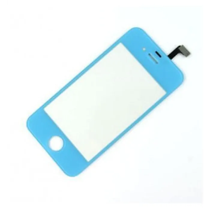 iPhone 4 4S Cristal + Digitalizador azul celeste