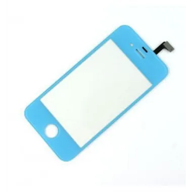 iPhone 4 4S Cristal + Digitalizador azul celeste