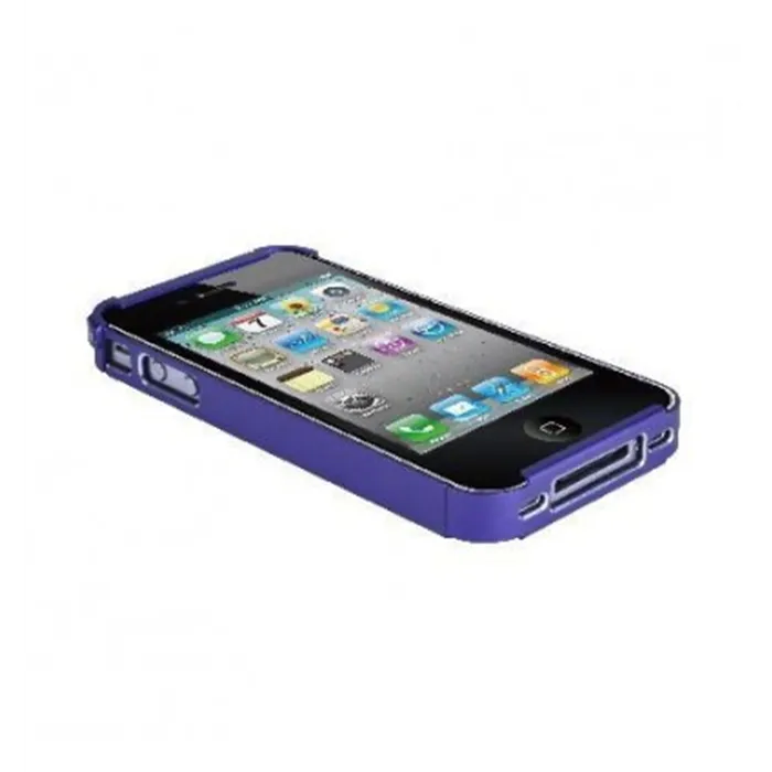 Protector metalico lila para iPhone 4 y 4S 28014J