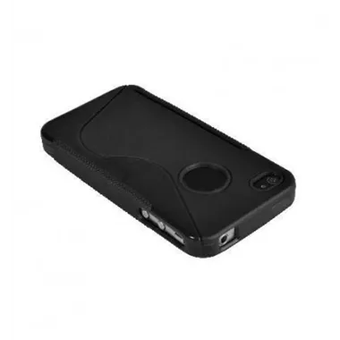 Carcasa protectora semi rigida en TPU iPhone 4 y 4S negra 28