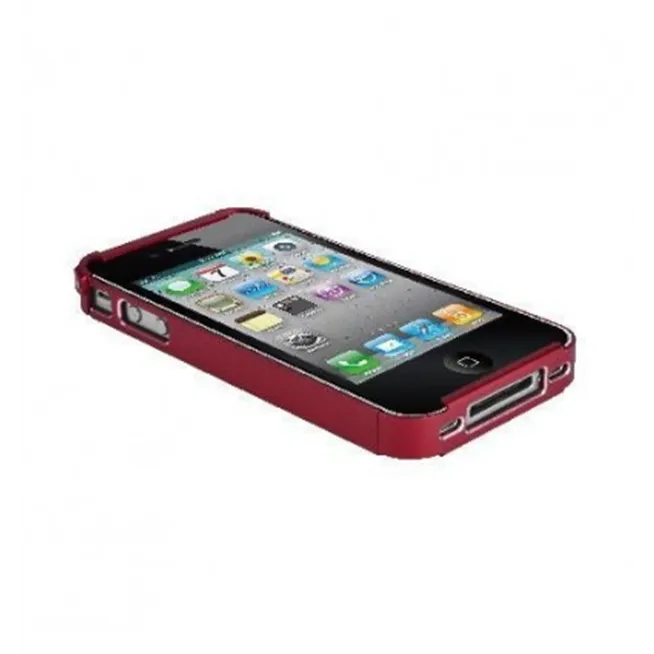 Protector metalico rojo para iPhone 4 y 4S 28014E