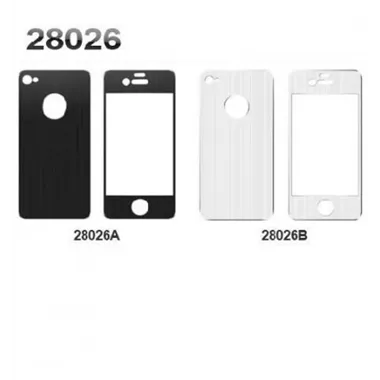 iPhone 4 4s protector metalico 2 partes color negro 28026A
