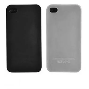 iPhone 4 Y 4S protector blanco plastico transparente 28024B