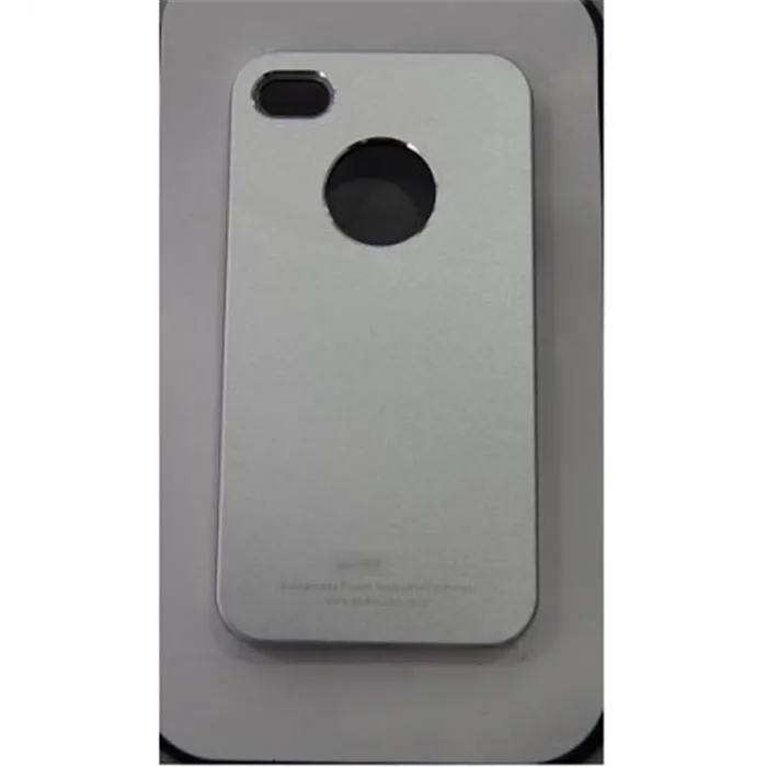 Protector iPhone 4 4s aluminio anodizado plata