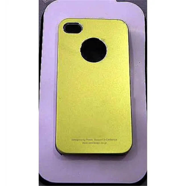 Protector iPhone 4 4s aluminio anodizado verde pistacho