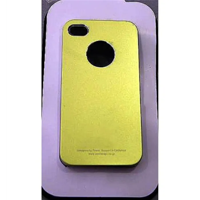 Protector iPhone 4 4s aluminio anodizado verde pistacho
