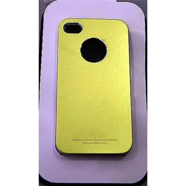 Protector iPhone 4 4s aluminio anodizado verde pistacho