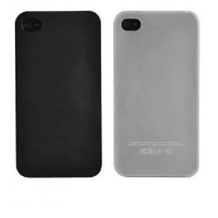 iPhone 4 Y 4S protector negro plastico transparente 28024A