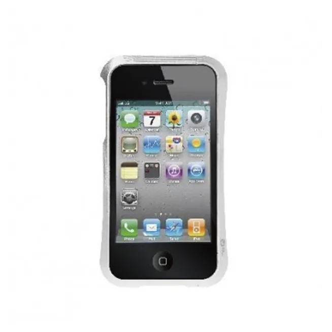 iPhone 4 4s bumper aluminio reforzado plata 28030B