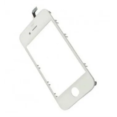 iPhone 4S Cristal + Digitalizador blanco + Marco