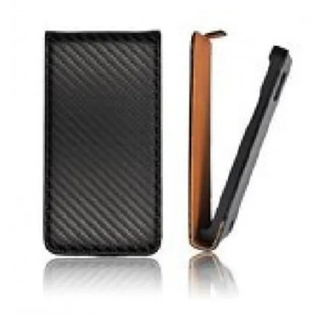 IPF003 Funda Slim iPhone 5 vertical carbono