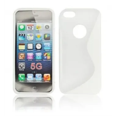 IPE007 Back Case S-LINE - iPhone 5 Transparente/Blanco
