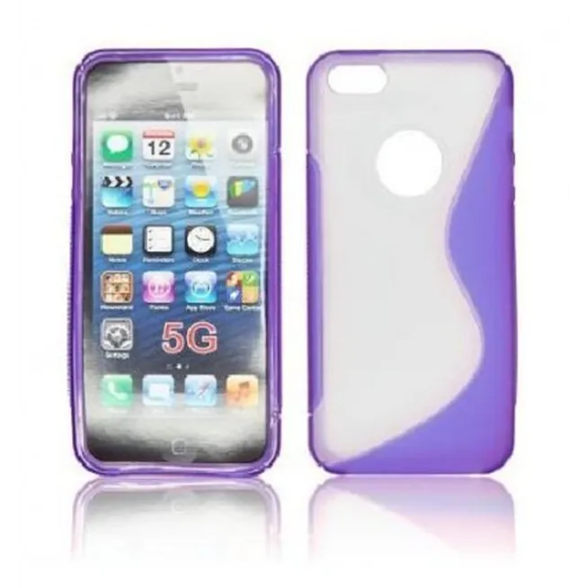 IPE009 Back Case S-LINE - iPhone 5 Transparente/violeta