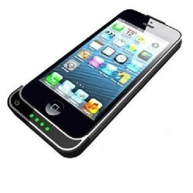 iPhone 5 Batería extra 2200 mah y funda antishock negra