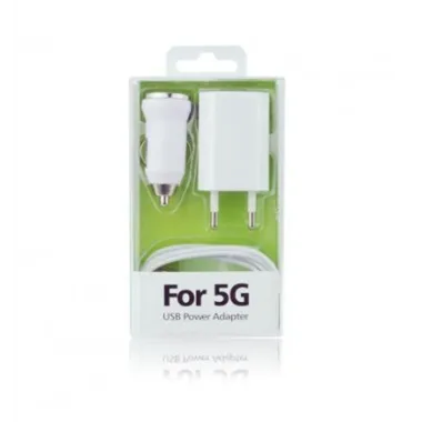 Cargador iPhone 5 5C 5S Todo en 1 (COMP.IOS 7) Blanco
