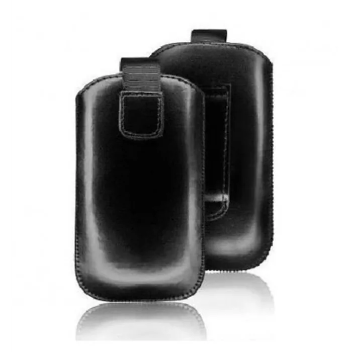 IPF018 Funda cuero Forcell Slim iPhone 5 Negro