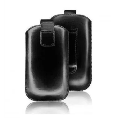 IPF018 Funda cuero Forcell Slim iPhone 5 Negro
