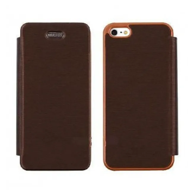 iPhone 5 Techno flip cover Marron Premium designed by Mercu