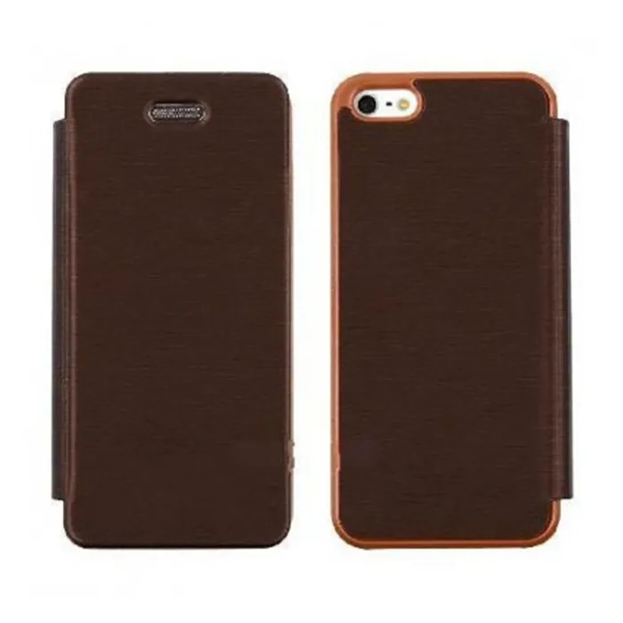 iPhone 5 Techno flip cover Marron Premium designed by Mercu