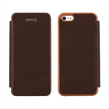 iPhone 5 Techno flip cover Marron Premium designed by Mercu
