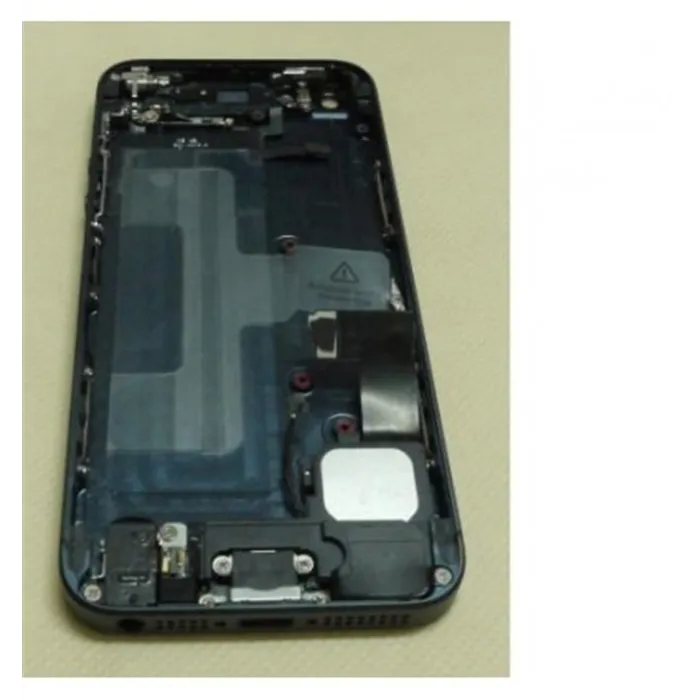 iPhone 5 Carcasa trasera y chasis central + Componentes negr