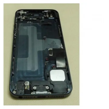 iPhone 5 Carcasa trasera y chasis central + Componentes negr