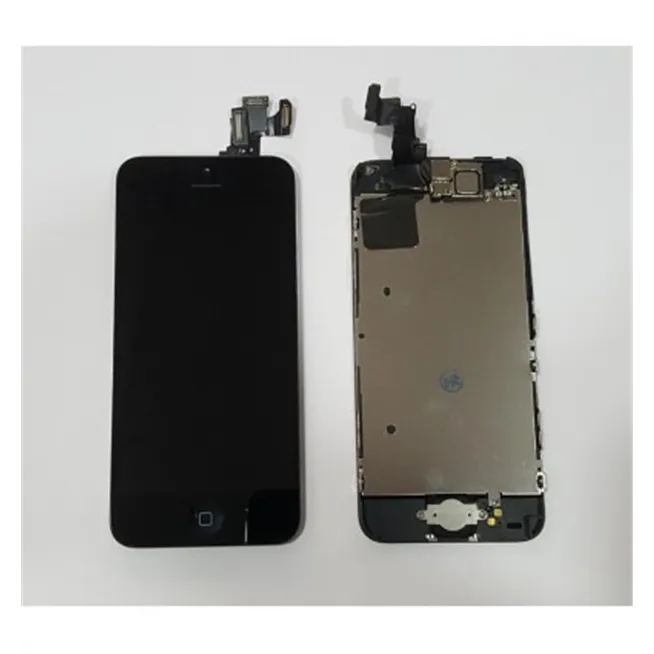 iPhone 5C Lcd Premium + Táctil negro + Home + Camara + Sensor + altavoz auricular + chasis trasero remanufacturado