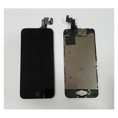 iPhone 5C Lcd Premium + Táctil negro + Home + Camara + Sensor + altavoz auricular + chasis trasero remanufacturado