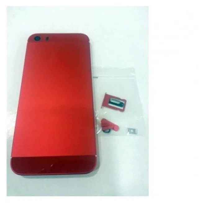 iPhone 5S Carcasa central + Tapa batería rojo