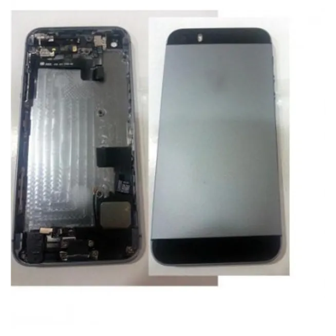 iPhone 5S Carcasa central + Tapa batería negro + componentes