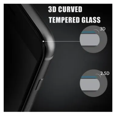 iPhone 6/6S protector cristal templado negro 
